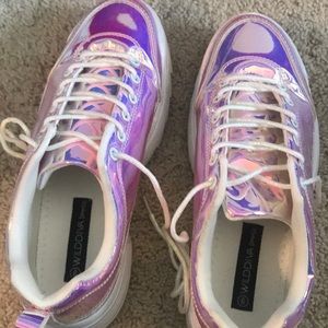 Size 9 Holographic Platforms Sneakers